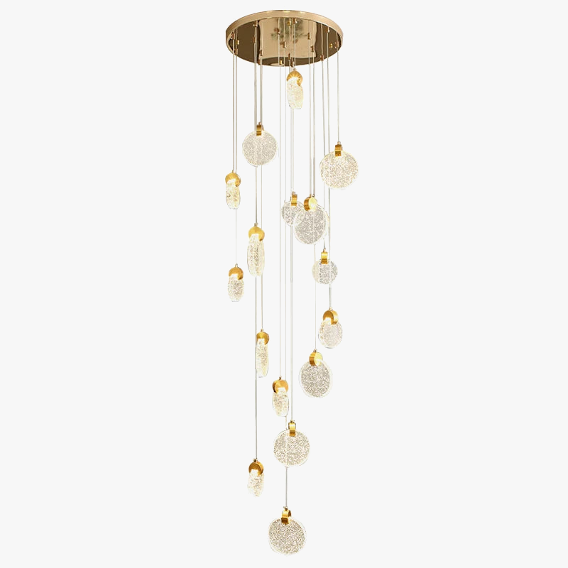 lustre en cristal design pour intérieur moderne et élégant