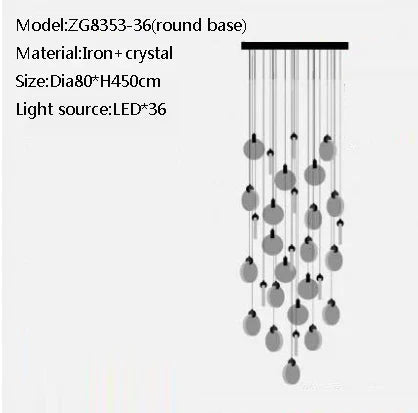 lustre en cristal design pour intérieur moderne et élégant