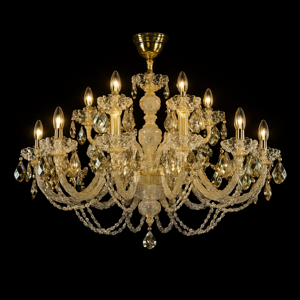 lustre en cristal design pour un intérieur luxueux et raffiné
