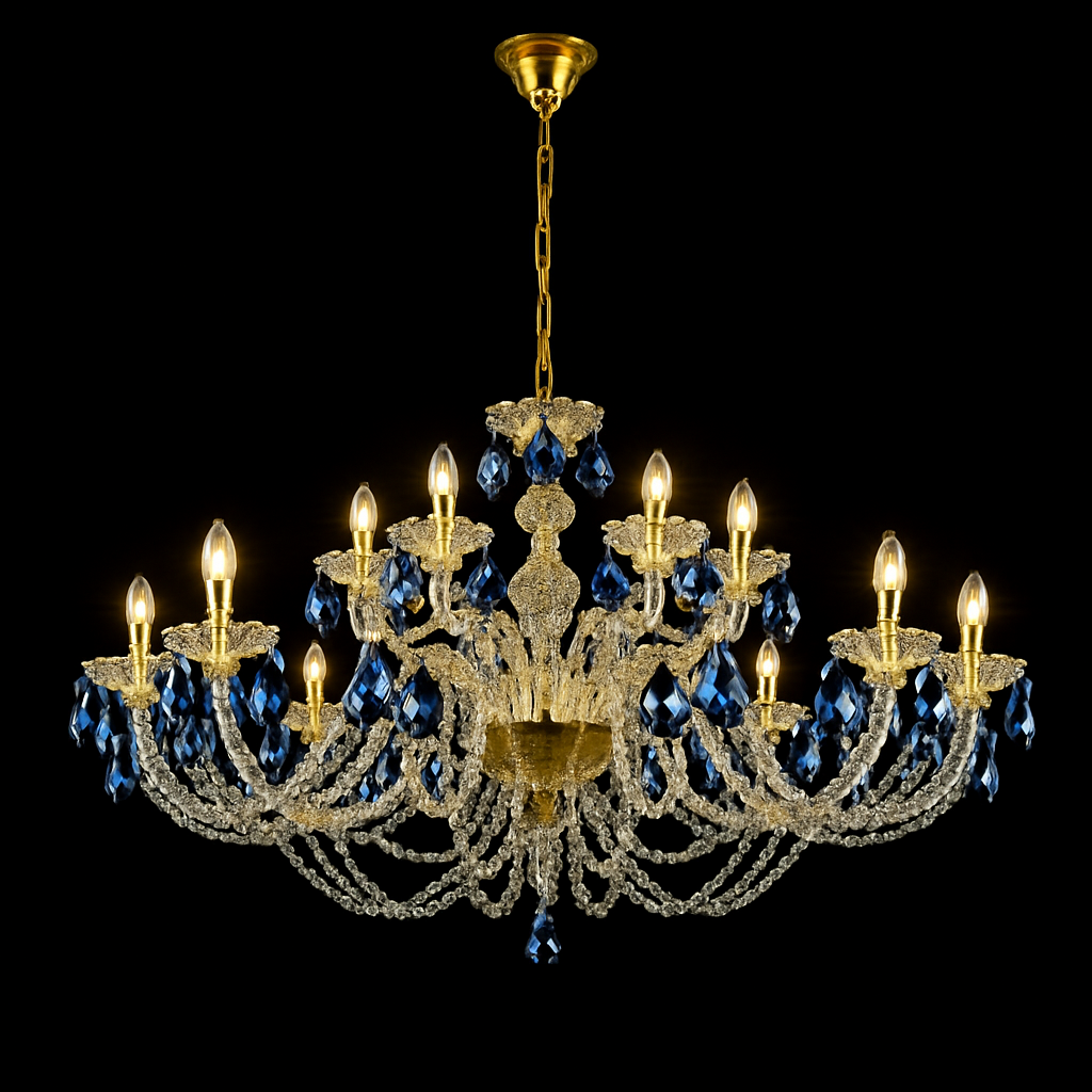 lustre en cristal design pour un intérieur luxueux et raffiné