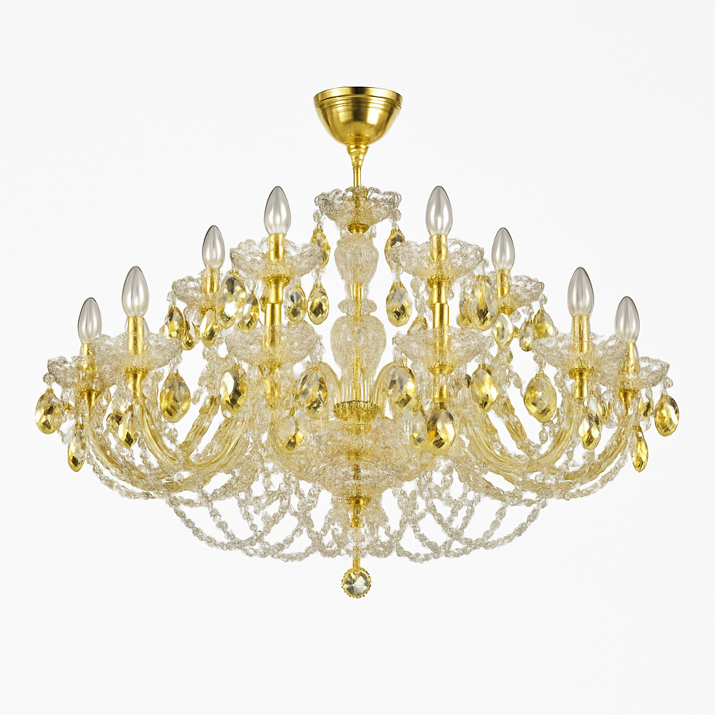 lustre en cristal design pour un intérieur luxueux et raffiné