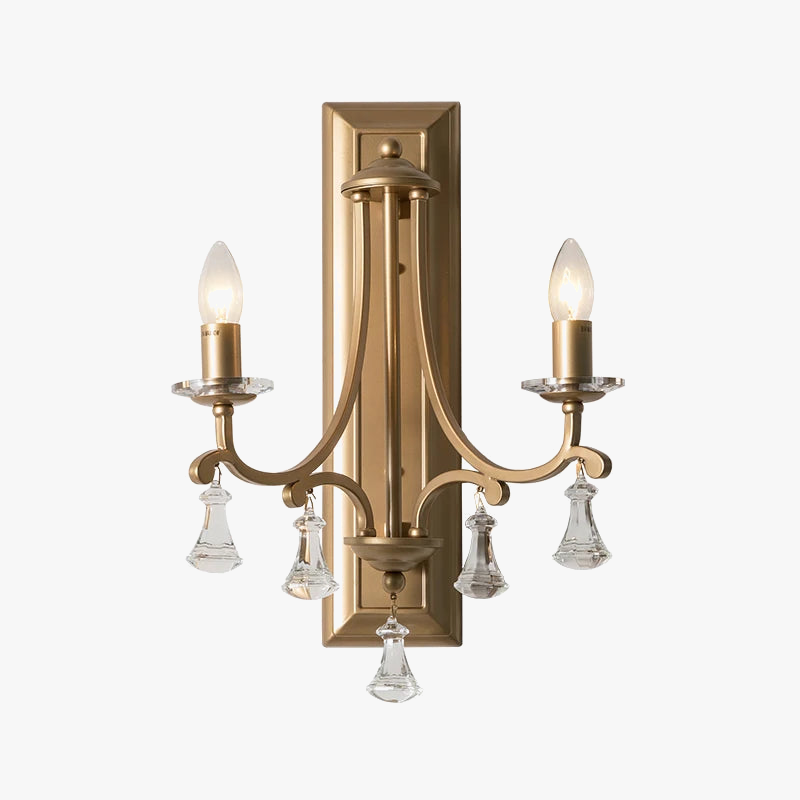 lustre en cristal doré éclairage moderne haut de gamme