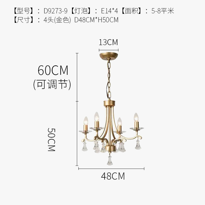 lustre en cristal doré éclairage moderne haut de gamme