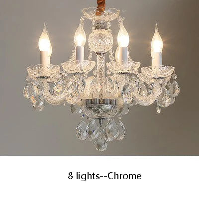 lustre en cristal doré pour décoration intérieure élégante