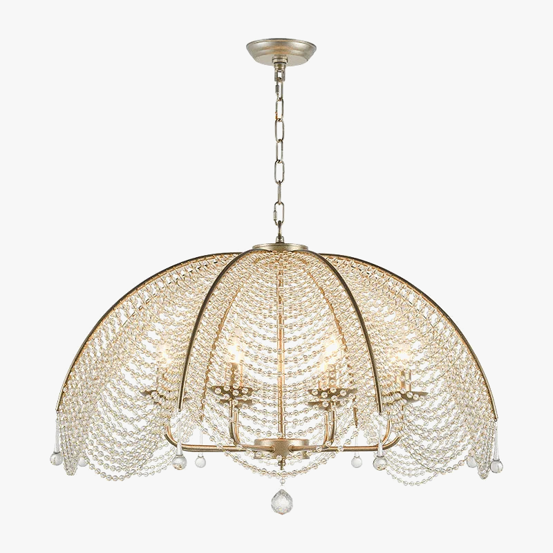 lustre en cristal et cuivre style nordique pour toute la maison