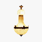 lustre en cristal européen 6 lumières pour intérieur élégant