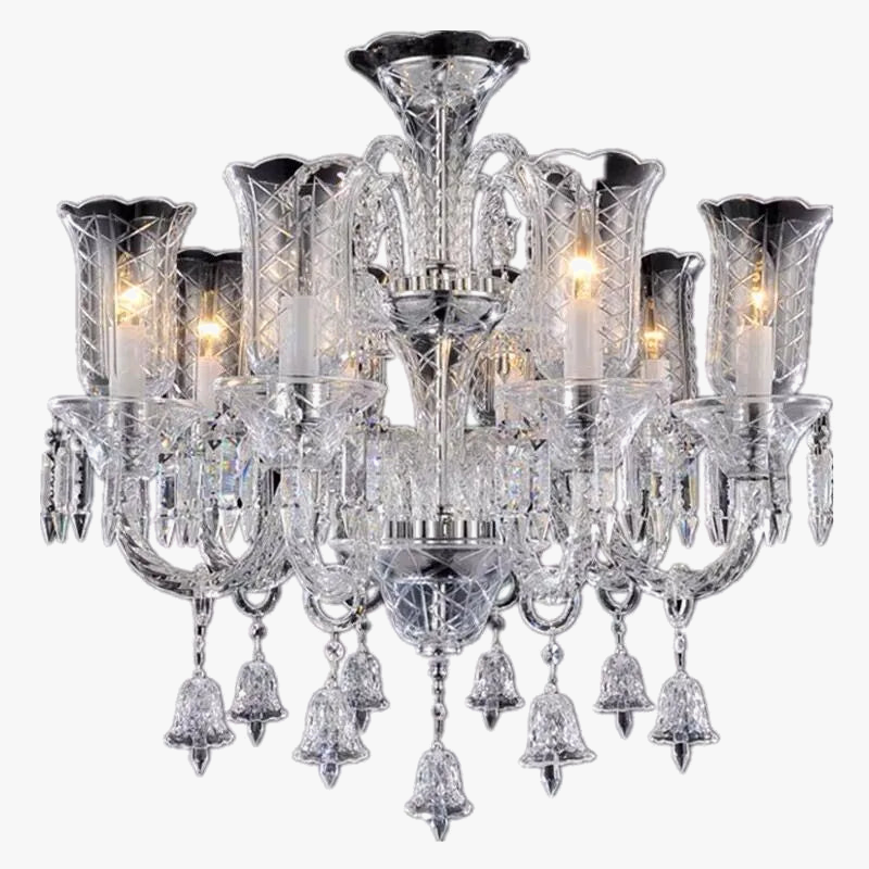 lustre en cristal européen pour décoration moderne et élégante