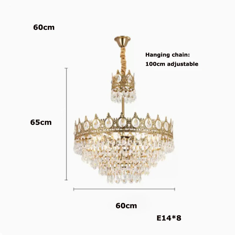 lustre en cristal k9 dimmable pour éclairage moderne