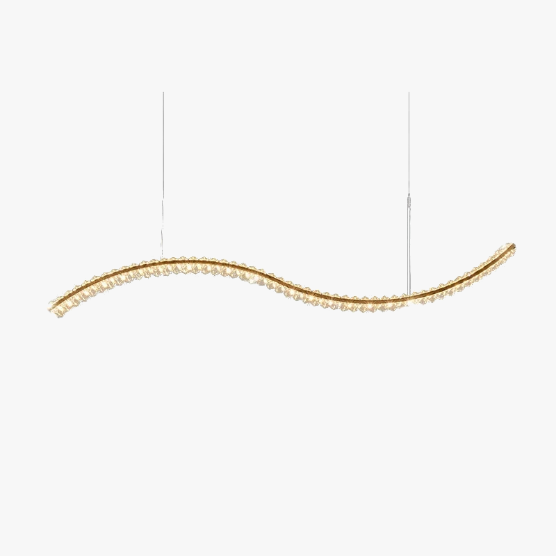 lustre en cristal élégant pour éclairage suspendu