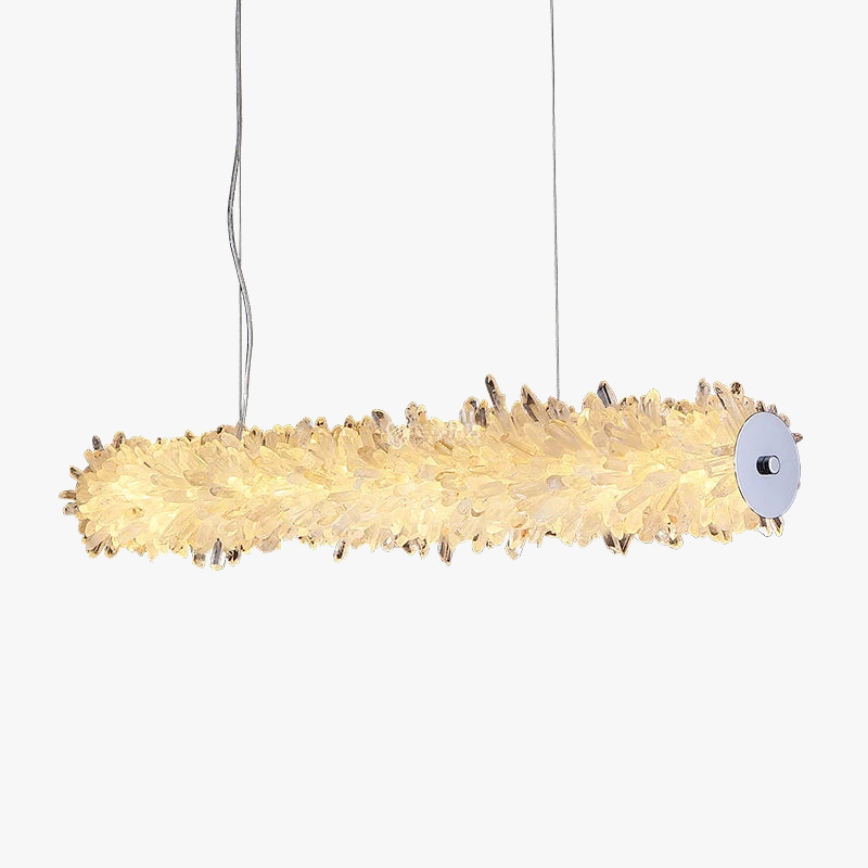 lustre en cristal léger pour décoration moderne et élégante