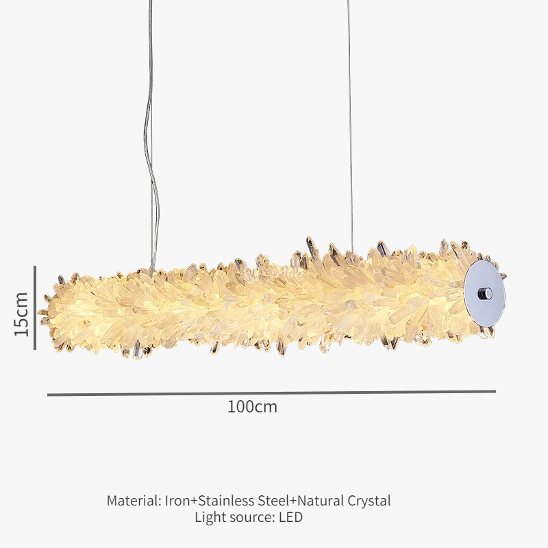 lustre en cristal léger pour décoration moderne et élégante