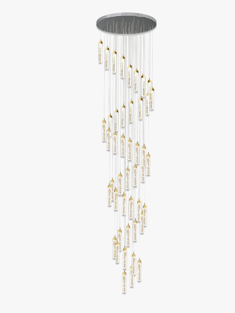 lustre en cristal à led design moderne pour intérieur élégant