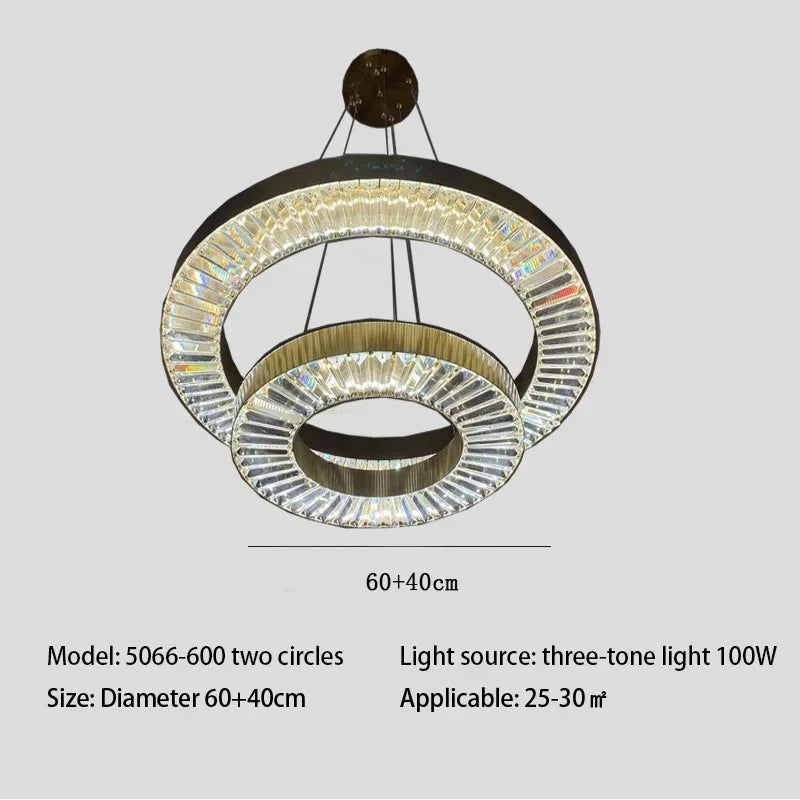 lustre en cristal à led design pour intérieur élégant