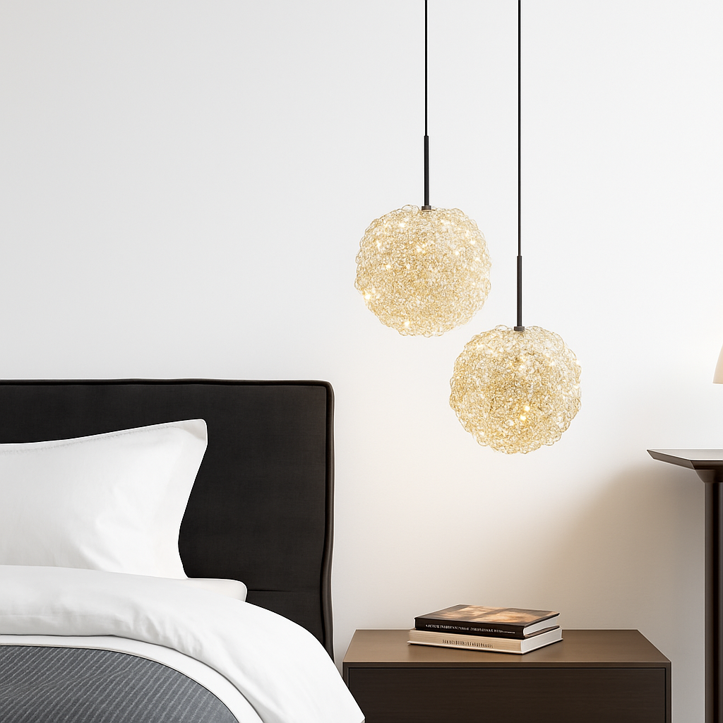 lustre en cristal led léger pour une ambiance romantique et élégante