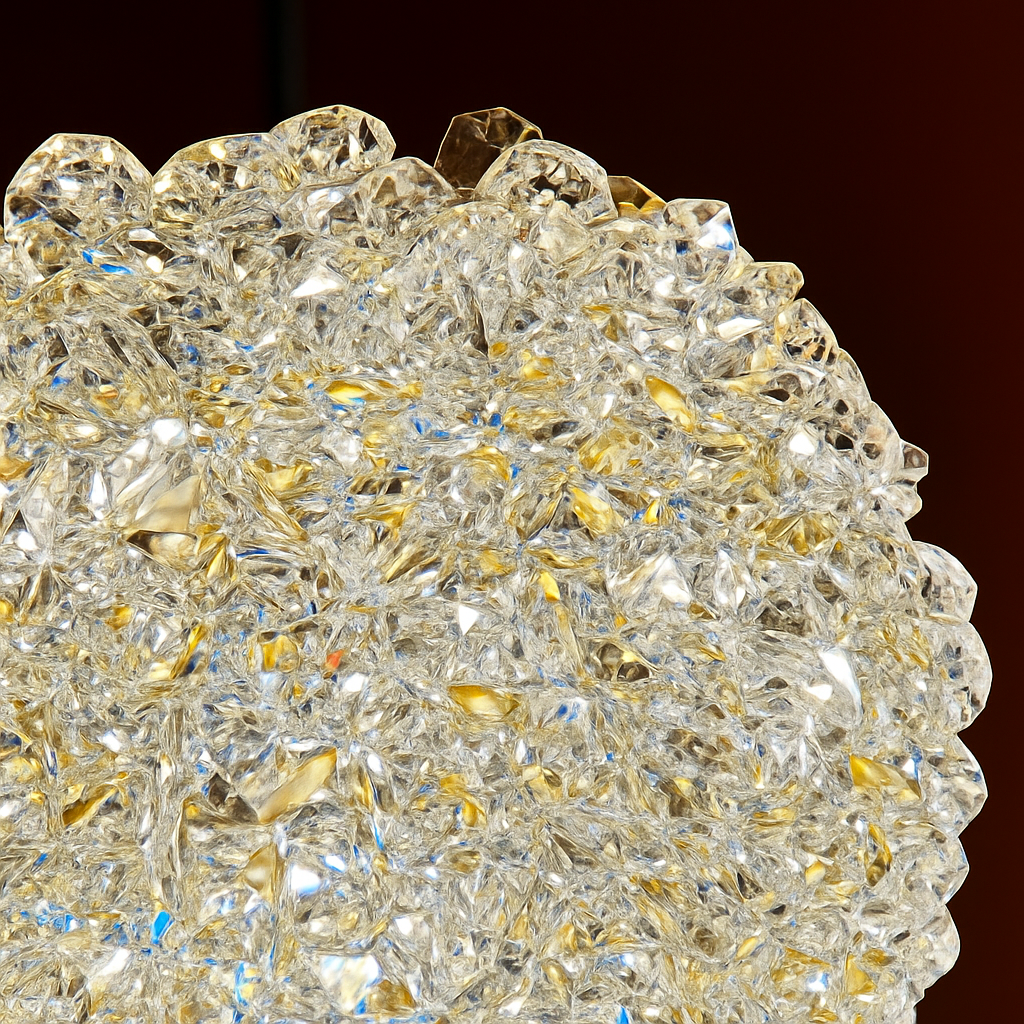 lustre en cristal led léger pour une ambiance romantique et élégante