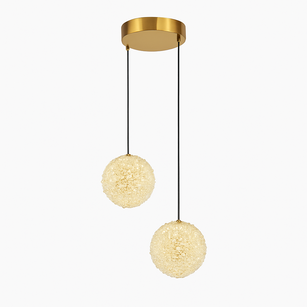 lustre en cristal led léger pour une ambiance romantique et élégante