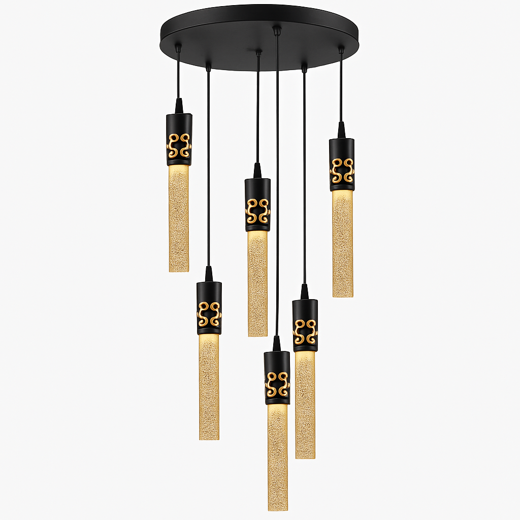 lustre en cristal led moderne pour décoration intérieure créative