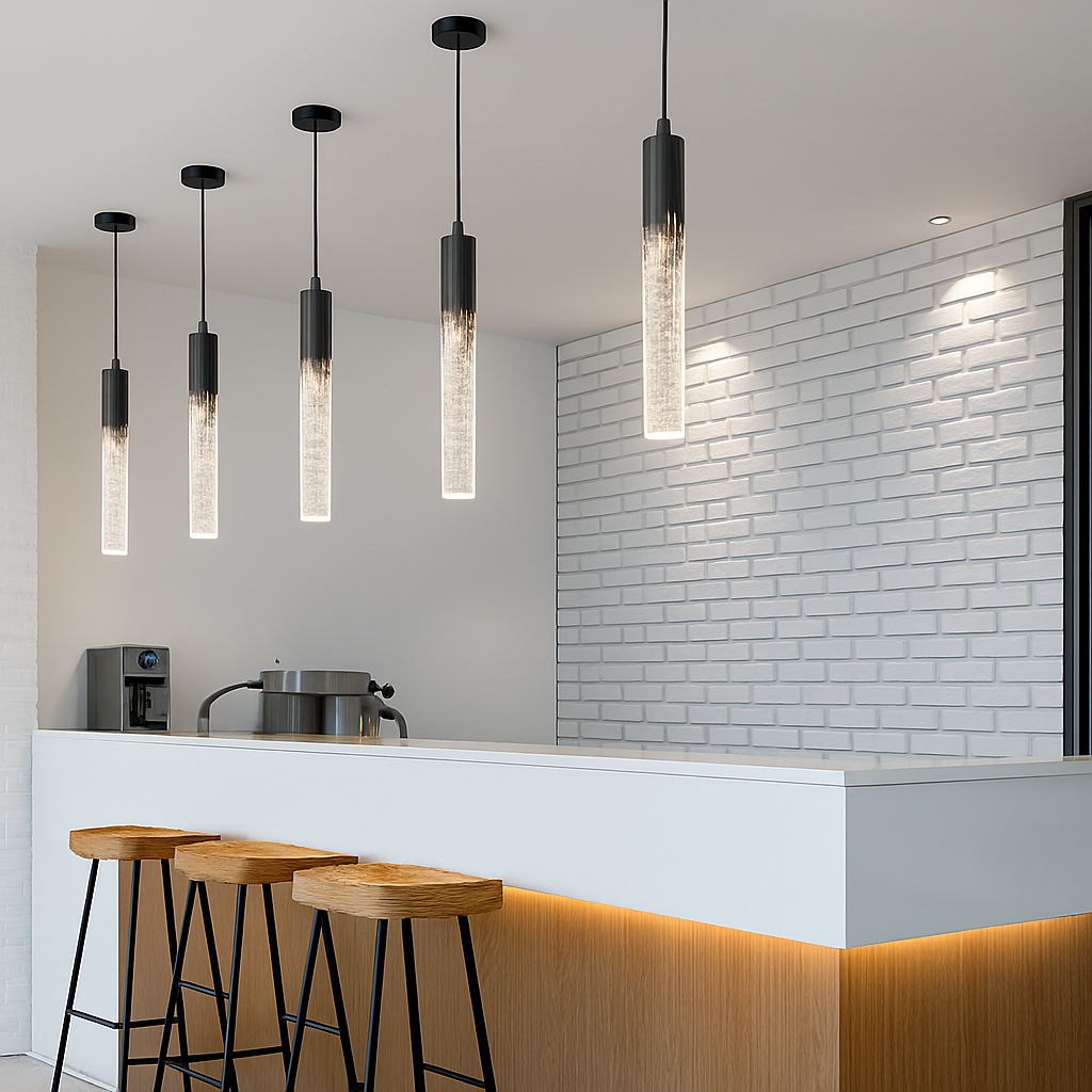 lustre en cristal led moderne pour décoration intérieure créative