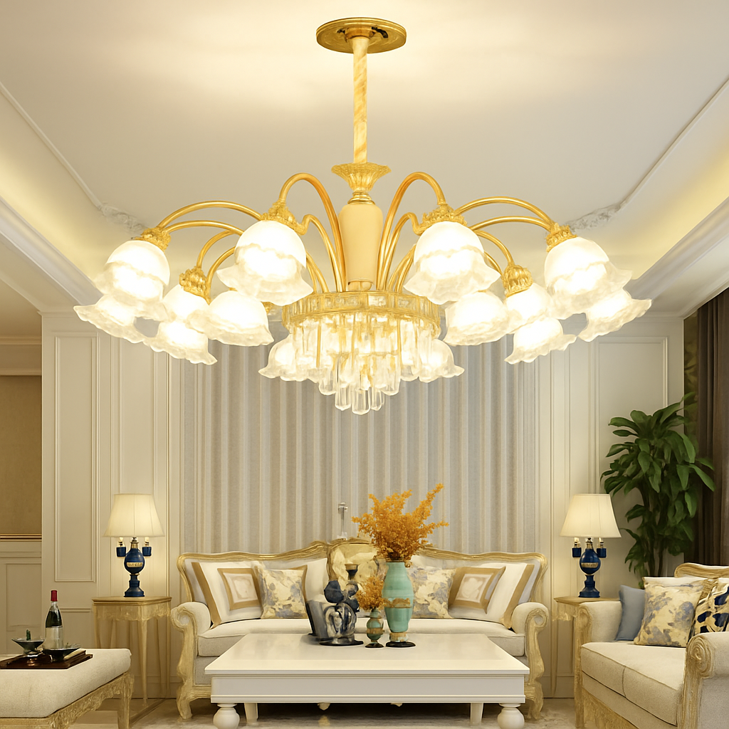 lustre en cristal lumineux pour hôtels et églises