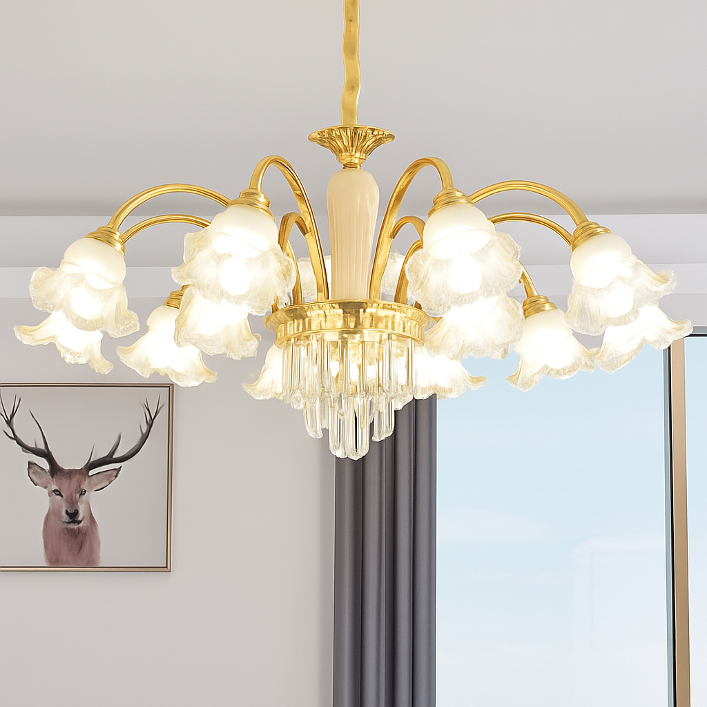 lustre en cristal lumineux pour hôtels et églises