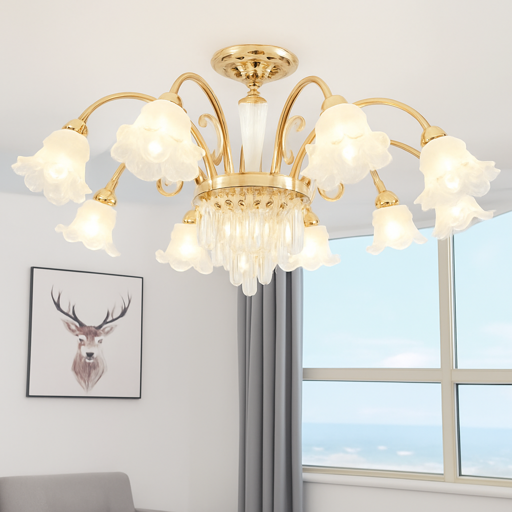lustre en cristal lumineux pour hôtels et églises