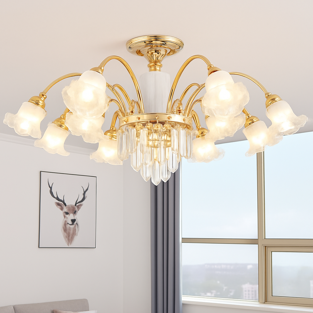 lustre en cristal lumineux pour hôtels et églises