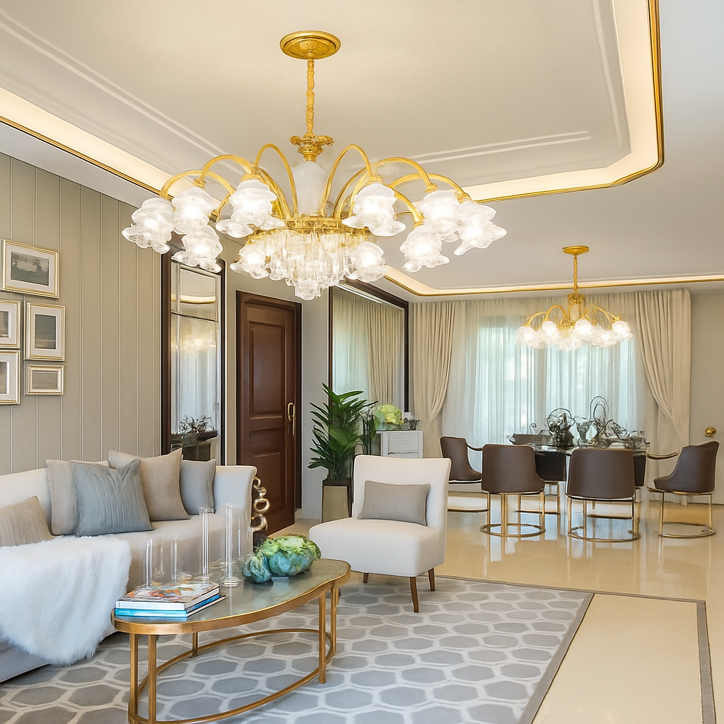 lustre en cristal lumineux pour hôtels et églises