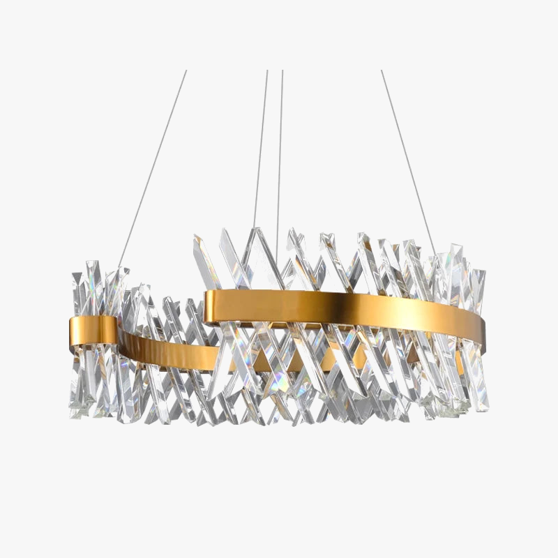 lustre en cristal lumineux suspension décorative pour intérieur