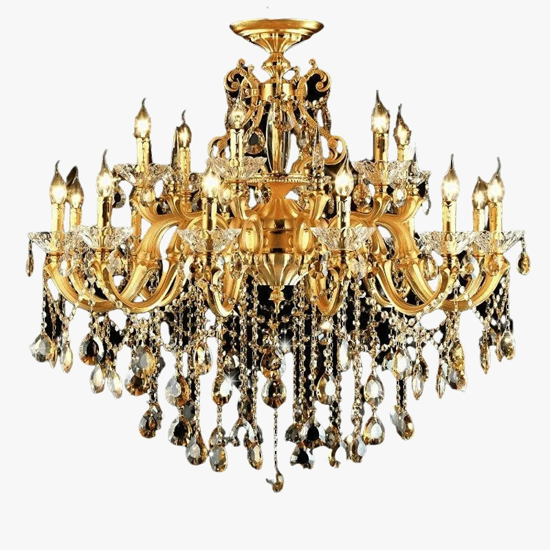 lustre en cristal moderne avec éclairage LED suspendu