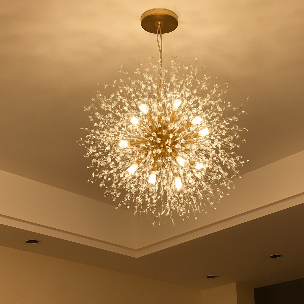 lustre en cristal moderne éclairage décoratif pour intérieur élégant