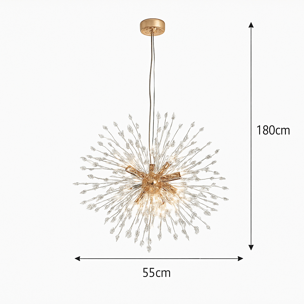 lustre en cristal moderne éclairage décoratif pour intérieur élégant