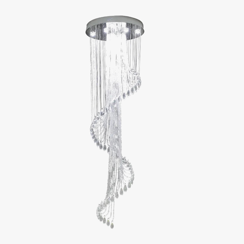 lustre en cristal moderne créatif avec éclairage led
