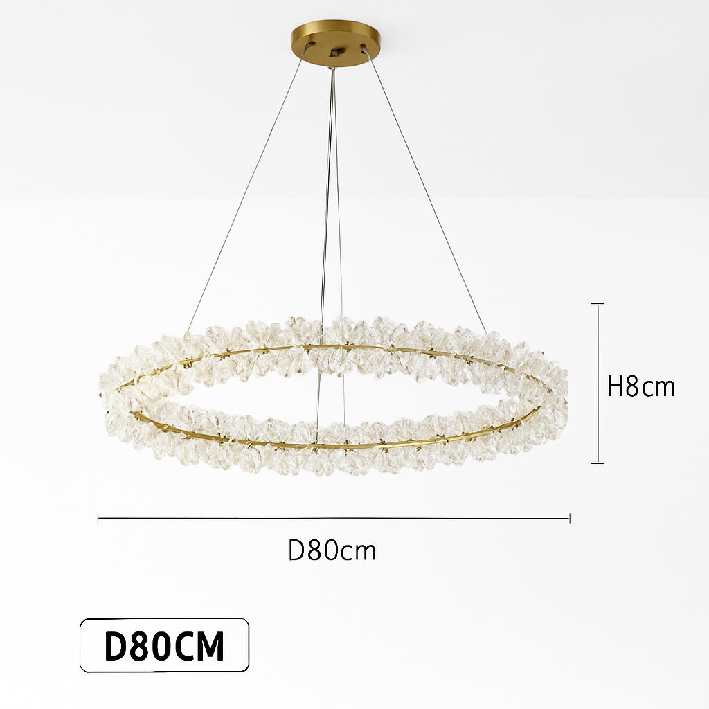 lustre en cristal moderne design créatif lumineux pour intérieur élégant