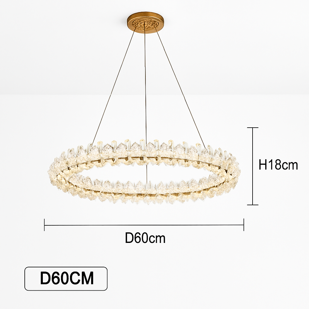lustre en cristal moderne design créatif lumineux pour intérieur élégant
