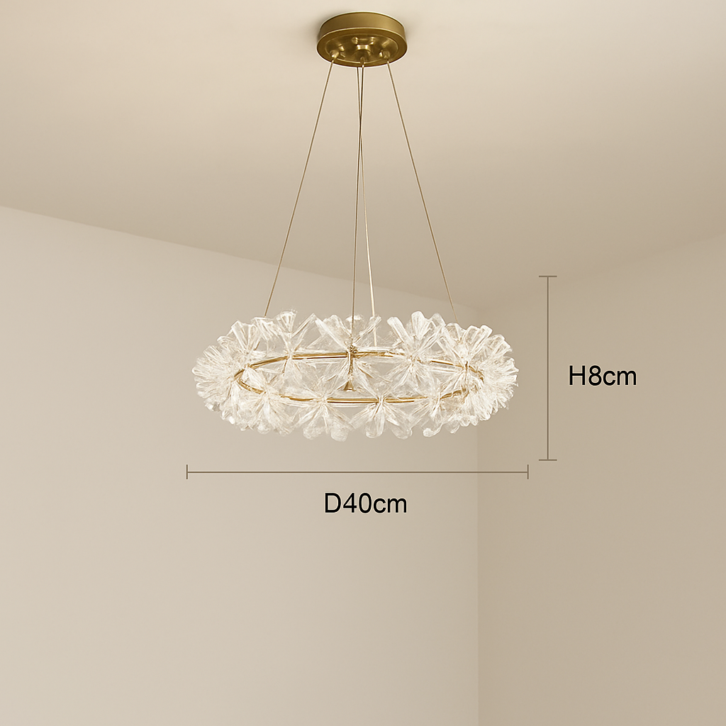 lustre en cristal moderne design créatif lumineux pour intérieur élégant