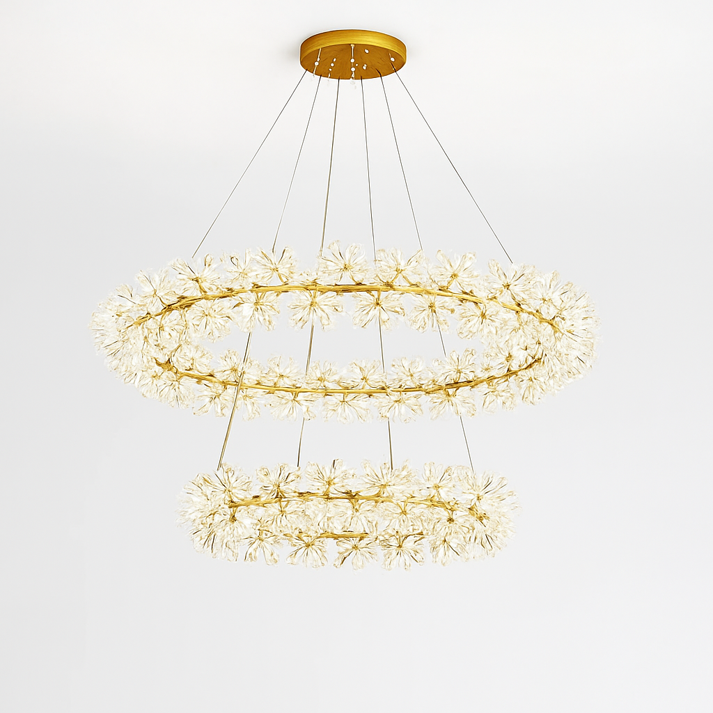 lustre en cristal moderne design créatif lumineux pour intérieur élégant