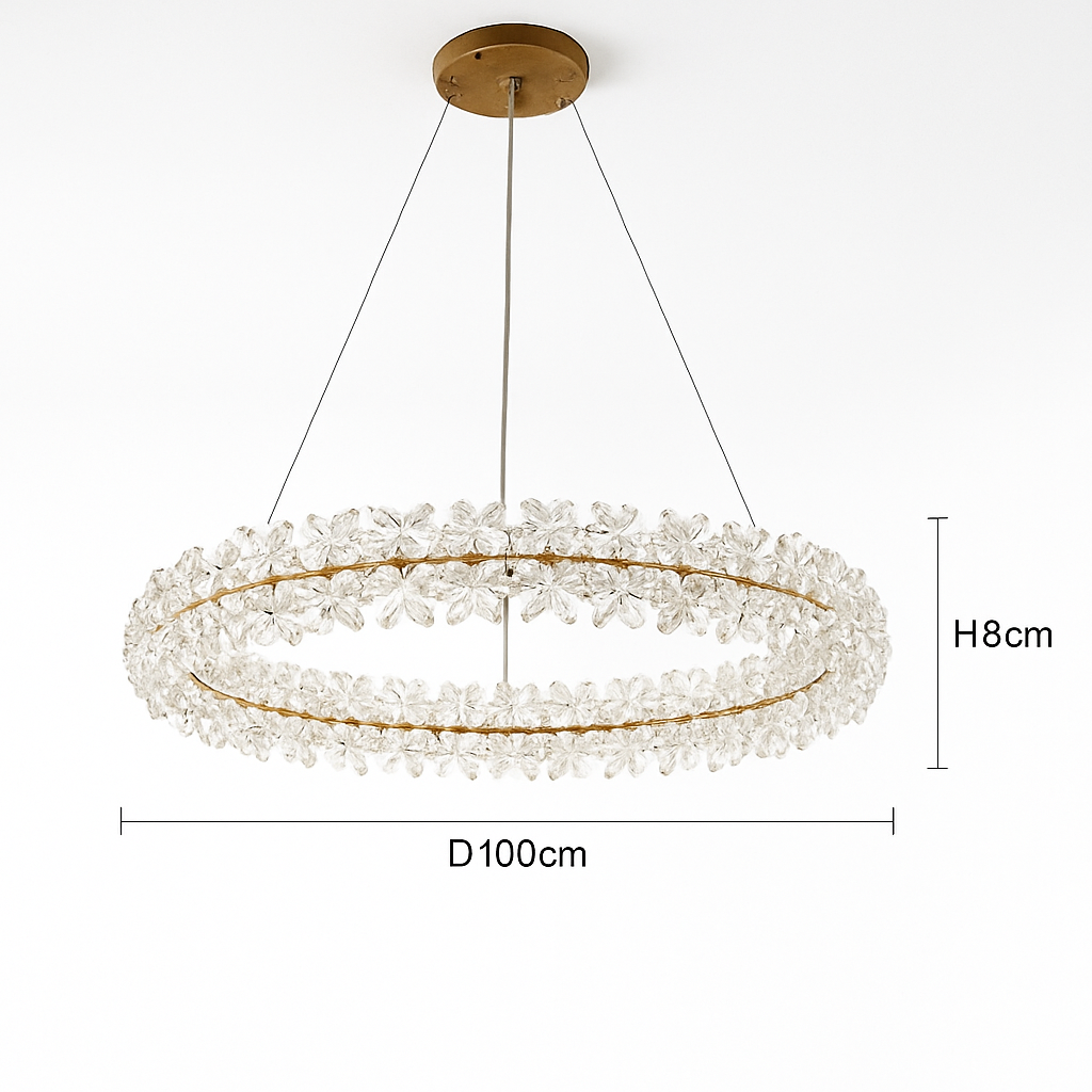 lustre en cristal moderne design créatif lumineux pour intérieur élégant