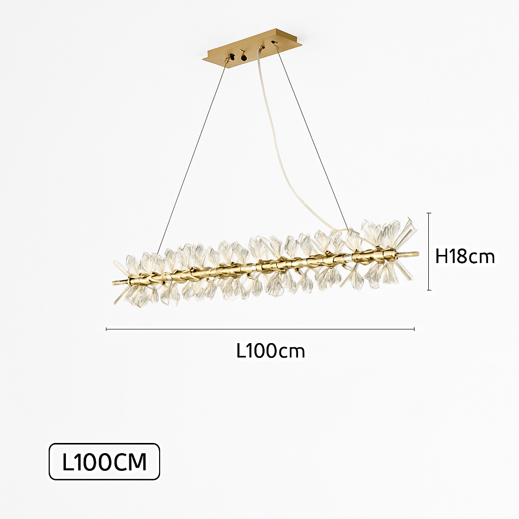 lustre en cristal moderne design créatif lumineux pour intérieur élégant
