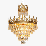 lustre en cristal moderne design élégant pour intérieur haut de gamme