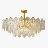 lustre en cristal moderne design luxe pour une ambiance élégante