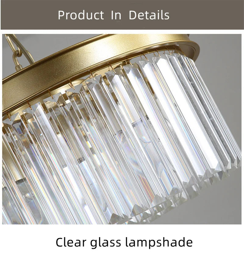 lustre en cristal moderne design pour éclairage élégant