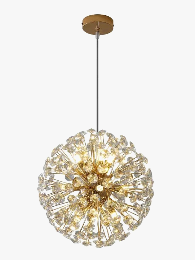 lustre en cristal moderne en forme de pissenlit créatif et atmosphérique