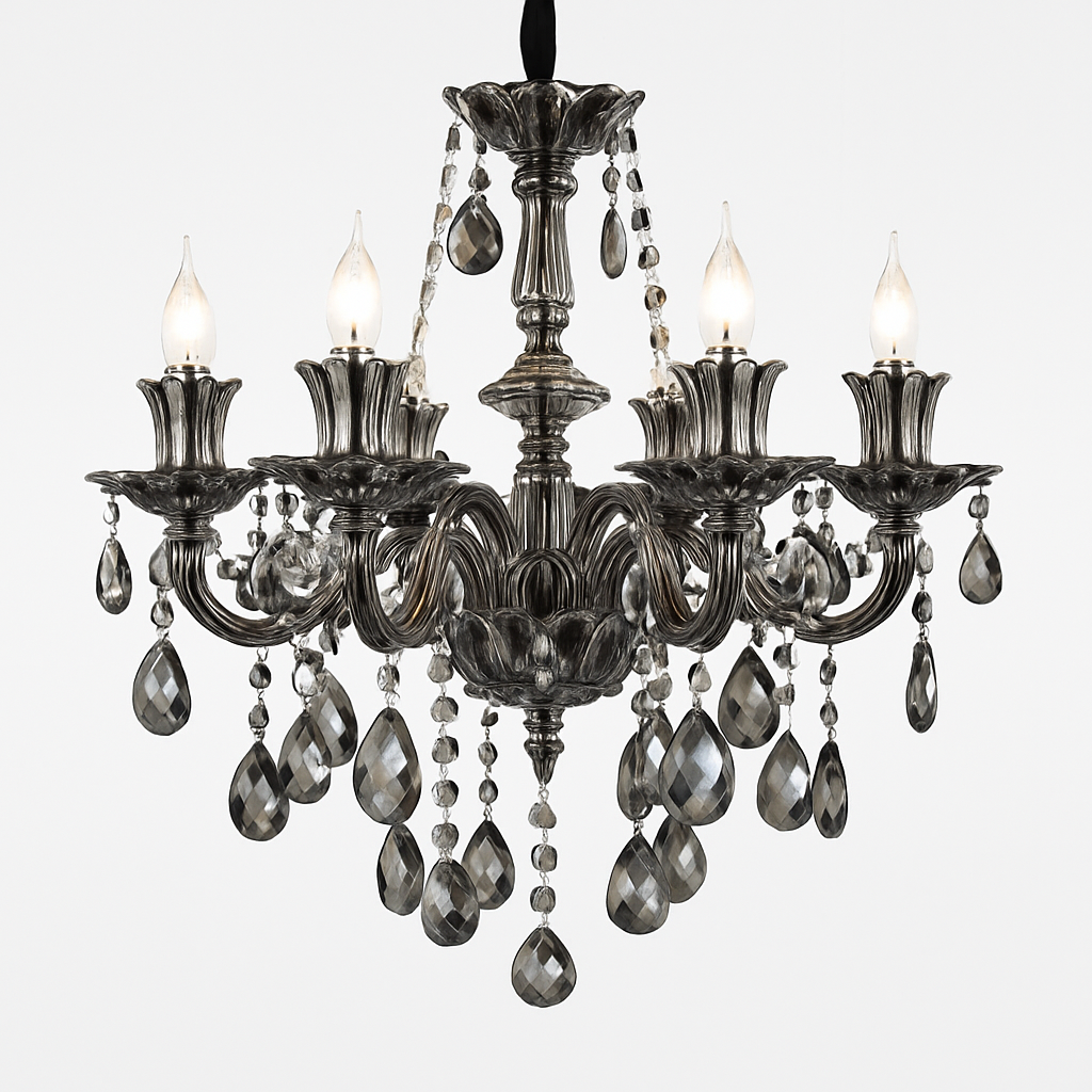 lustre en cristal moderne pour éclairage d'ambiance élégante