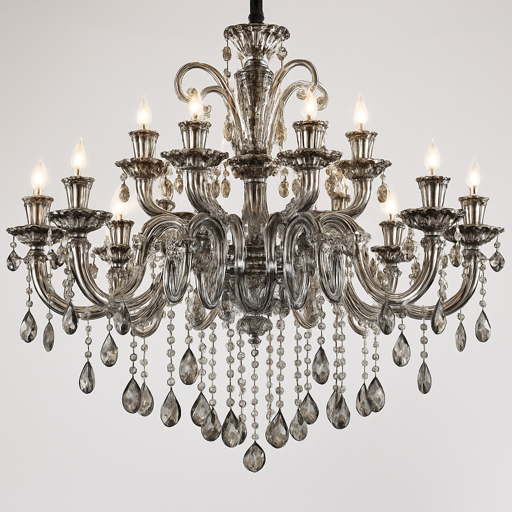 lustre en cristal moderne pour éclairage d'ambiance élégante