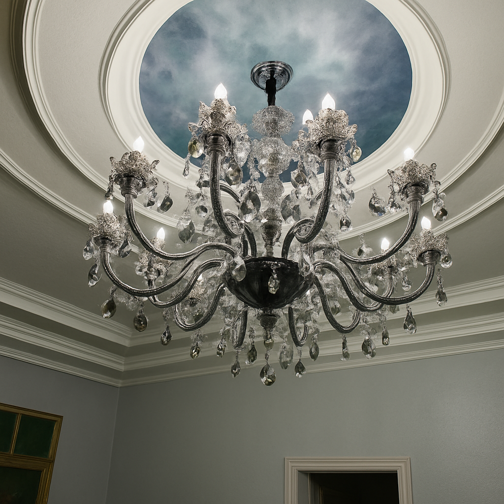 lustre en cristal moderne pour éclairage d'ambiance élégante