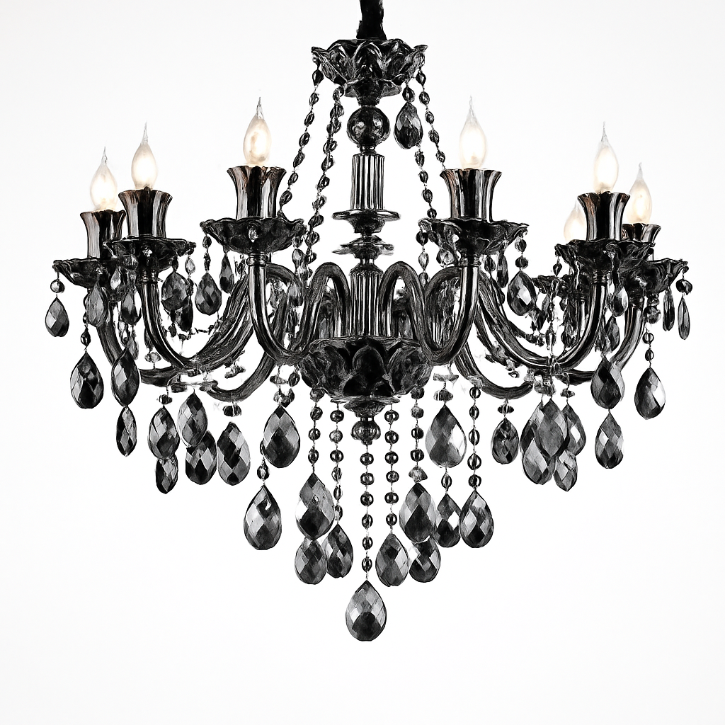 lustre en cristal moderne pour éclairage d'ambiance élégante