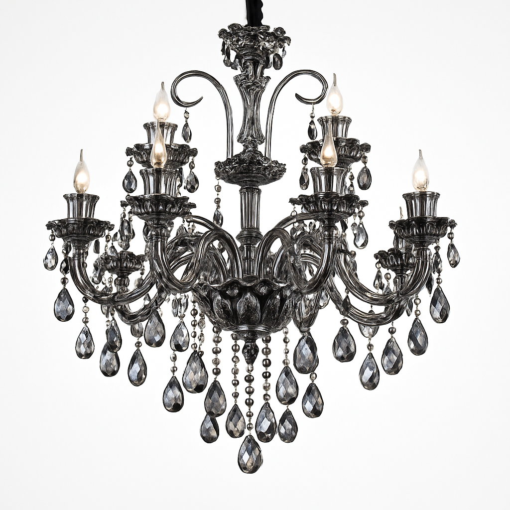 lustre en cristal moderne pour éclairage d'ambiance élégante