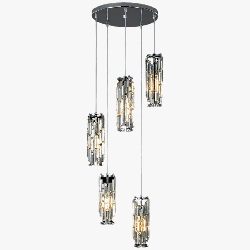 lustre en cristal moderne pour éclairage intérieur élégant