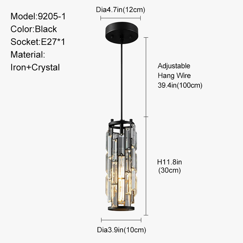 lustre en cristal moderne pour éclairage intérieur élégant