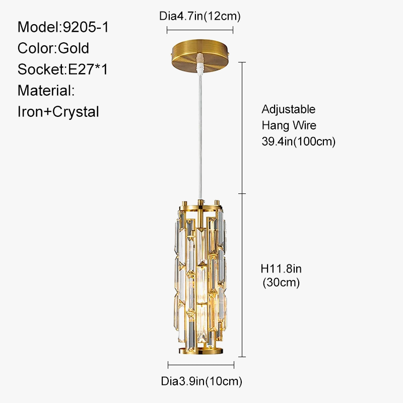 lustre en cristal moderne pour éclairage intérieur élégant